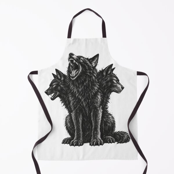 Item preview, Three-Headed Wolf Pack – Dark Gothic Mythical Beast designed and sold by will freed18.