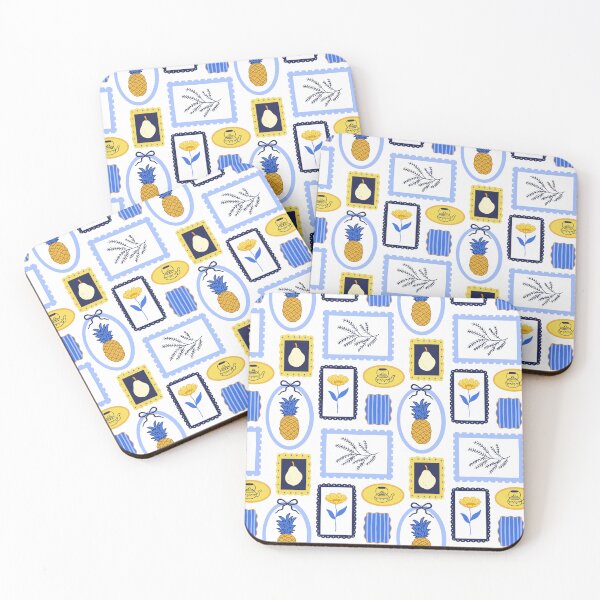 Item preview, Coquette Cottage Kitchen — Floral, Pineapple & Tea Kettle Seamless Pattern designed and sold by Olive Lane Creative.