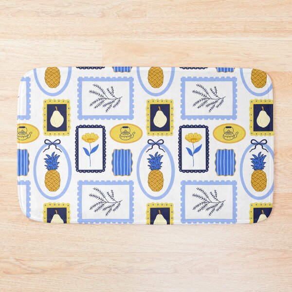 Item preview, Coquette Cottage Kitchen — Floral, Pineapple & Tea Kettle Seamless Pattern designed and sold by Olive Lane Creative.