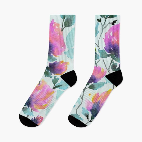 Item preview, Wild Bloom | Expressive Pink Floral Watercolour designed and sold by ArithraStudio.