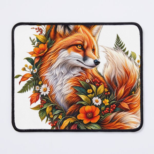 Item preview, Botanical Fox Wildflower Art designed and sold by wildflux.