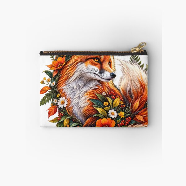 Item preview, Botanical Fox Wildflower Art designed and sold by wildflux.