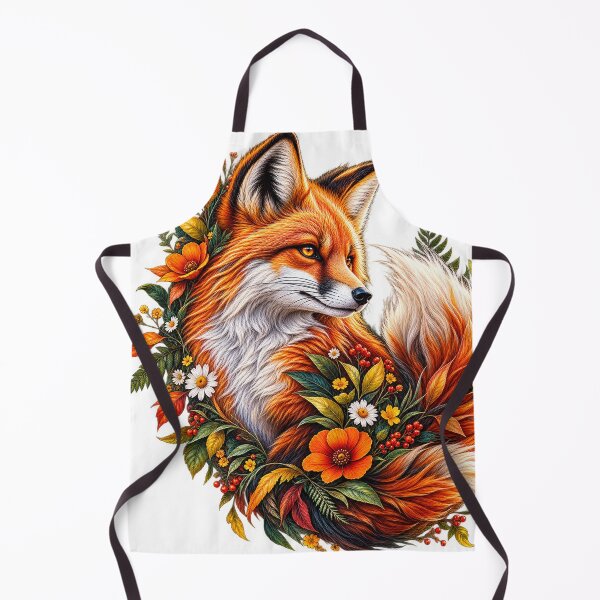 Item preview, Botanical Fox Wildflower Art designed and sold by wildflux.