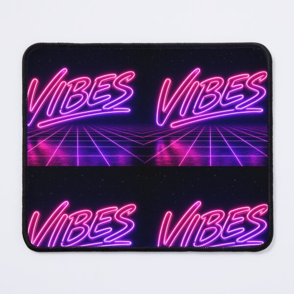 Item preview, Neon Purple VIBES Retro Aesthetic Grid Design designed and sold by Ink-verse-.