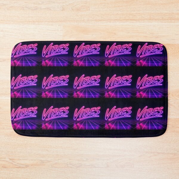 Item preview, Neon Purple VIBES Retro Aesthetic Grid Design designed and sold by Ink-verse-.