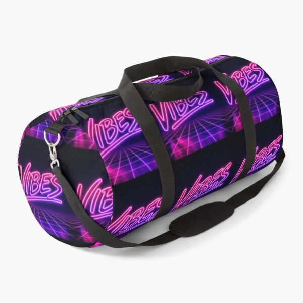 Item preview, Neon Purple VIBES Retro Aesthetic Grid Design designed and sold by Ink-verse-.