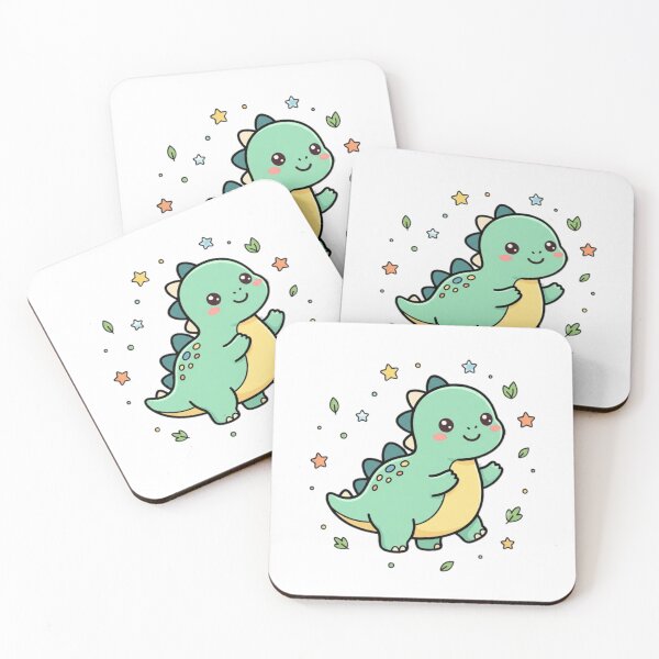 Item preview, Adorable Baby Dinosaur Kawaii Cute Dino Sticker designed and sold by Tinydoodlenest .