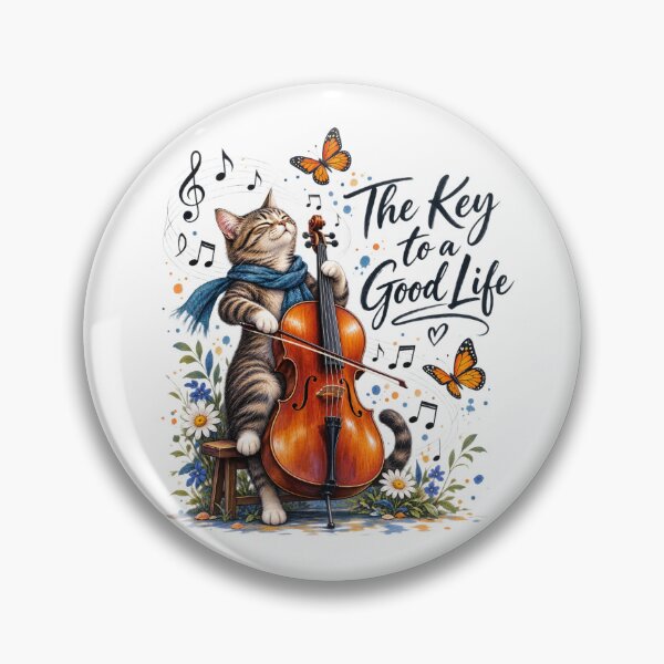 Item preview, The Key to a Good Life Cat Design designed and sold by CJLindy.