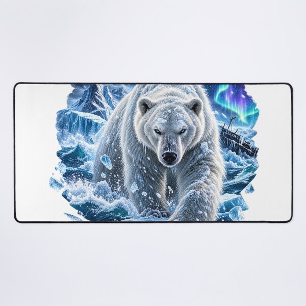 Item preview, Polar Bear Arctic Storm Wildlife Art designed and sold by wildflux.