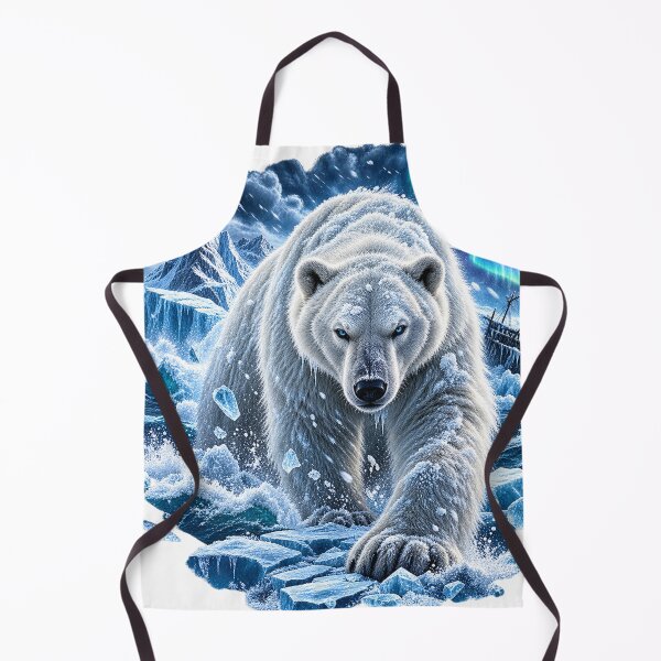 Item preview, Polar Bear Arctic Storm Wildlife Art designed and sold by wildflux.