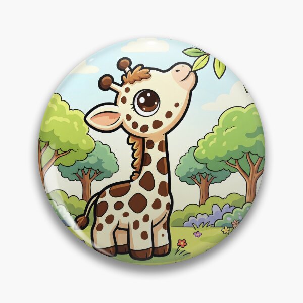 Item preview, Cute Baby Giraffe in Beautiful Summer designed and sold by Pim-Crystal.