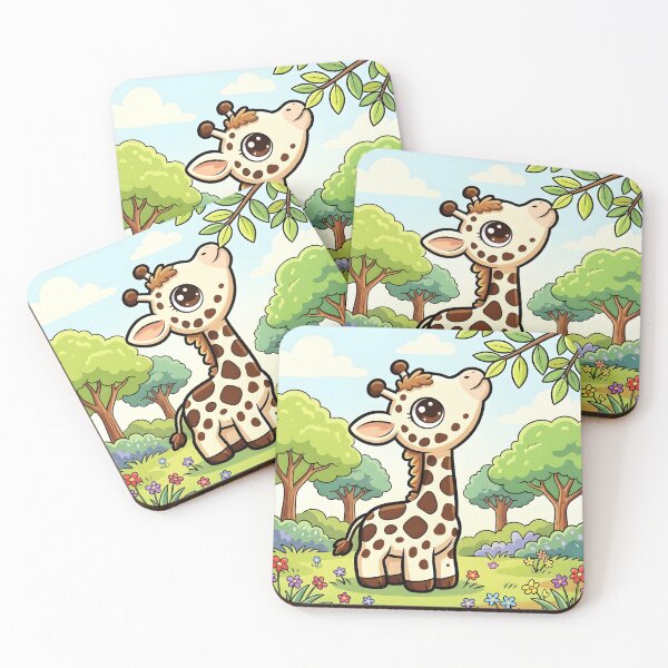 Item preview, Cute Baby Giraffe in Beautiful Summer designed and sold by Pim-Crystal.