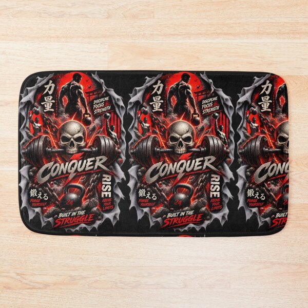 Item preview, 3D Skull Strength Gym Motivation designed and sold by AI-Only Creations.