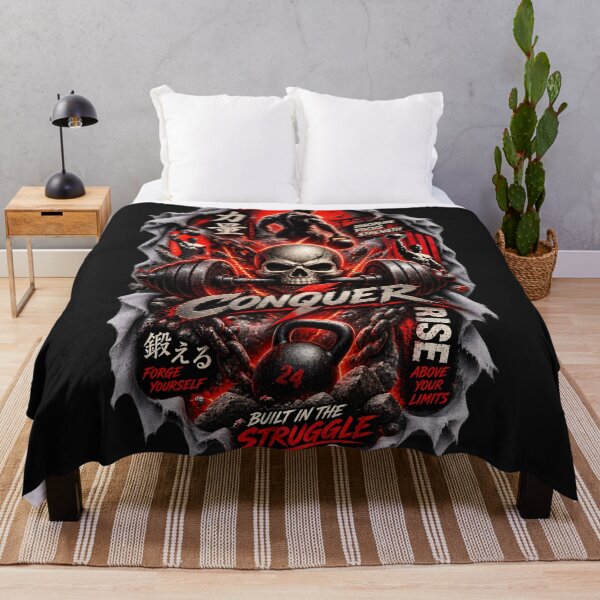 Item preview, 3D Skull Strength Gym Motivation designed and sold by AI-Only Creations.
