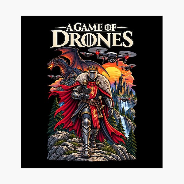 Item preview, A Game of Drones Knight and Dragon designed and sold by Lombardino.
