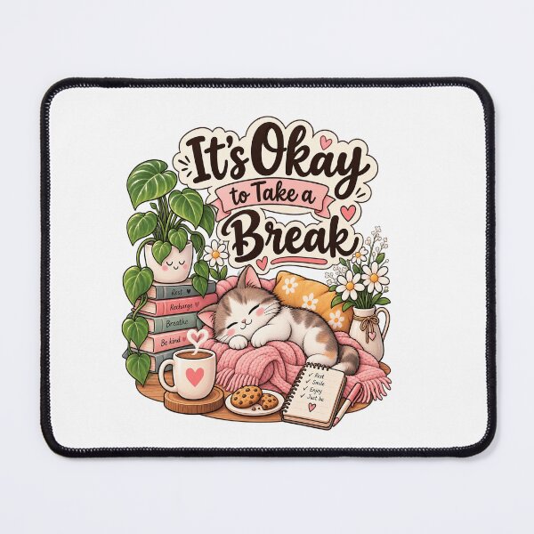 Item preview, Its Okay To Take A Break Self Care Mental Health Sticker designed and sold by Salwastore.