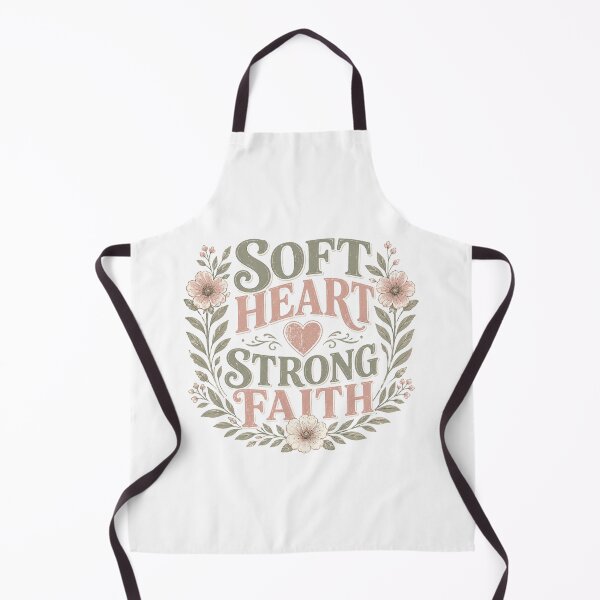 Item preview, Soft Heart Strong Faith Christian Floral Inspirational Faith Design designed and sold by SoulThread Studio.