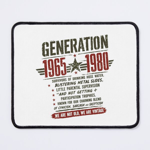 Item preview, Generation 1965 1980 We Are Not Old We Are Vintage Gen X Childhood Survivors Funny Gift designed and sold by RetroMini2026.