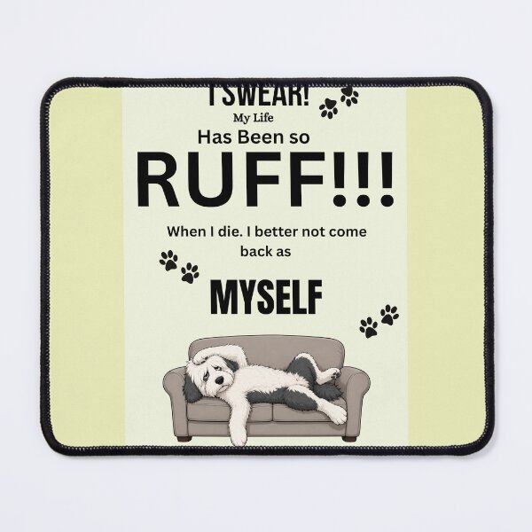 Item preview, Fnny dog quote designed and sold by PeelieWallies.