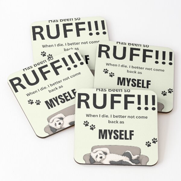 Item preview, Fnny dog quote designed and sold by PeelieWallies.