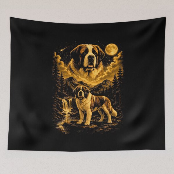 Item preview, Bernhardiner Howling Moon designed and sold by Animavera.