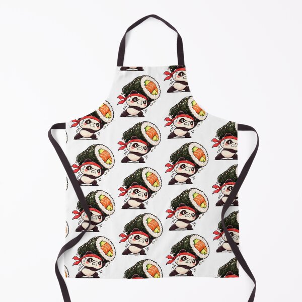 Item preview, Strong Ninja Panda Lifting Giant Sushi Roll designed and sold by Snurly.