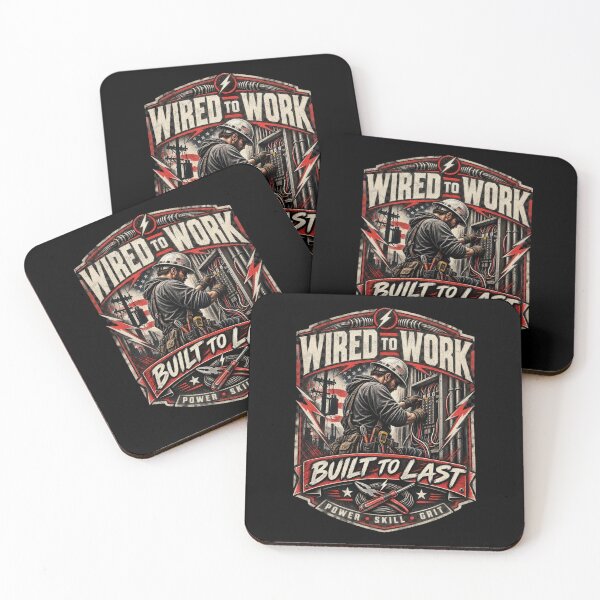 Item preview, Wired to Work Built to Last - Vintage Electrician Skilled Trades T-Shirt designed and sold by DomKo10.