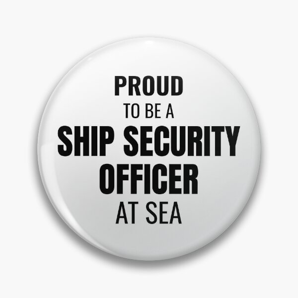 Item preview, Proud to be a Ship Security Officer at Sea (Black) designed and sold by ShipCrewNation.
