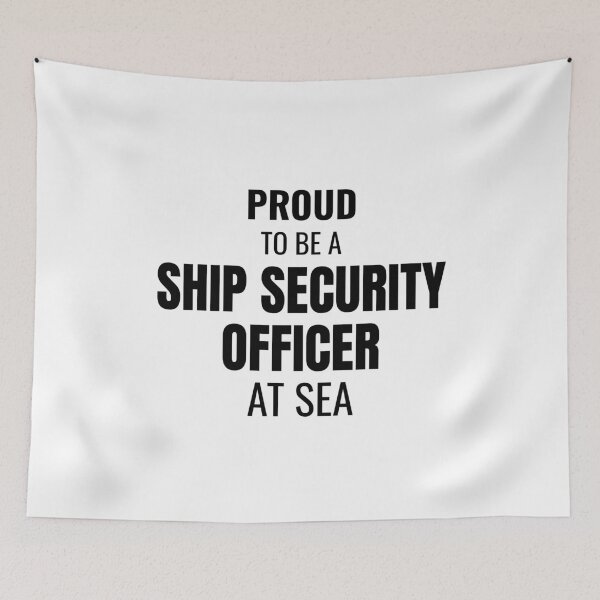 Item preview, Proud to be a Ship Security Officer at Sea (Black) designed and sold by ShipCrewNation.