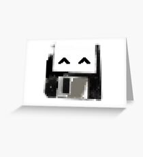 Degraded floppy smiley Greeting Card