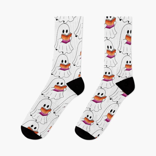 Item preview, Ghost With Book - Lesbian Pride Halloween designed and sold by Cannaxes Studio.