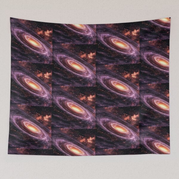 Item preview, Purple Spiral Galaxy In Space Artwork  designed and sold by NivyasArtistry.