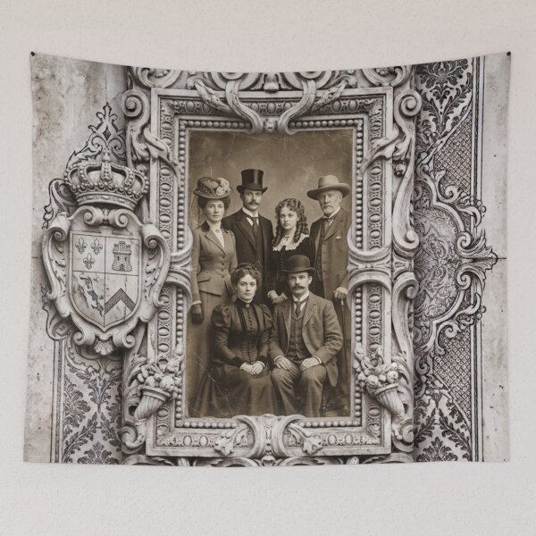 Item preview, Vintage Family Portrait – Victorian Elegance designed and sold by ZYVARENNE.