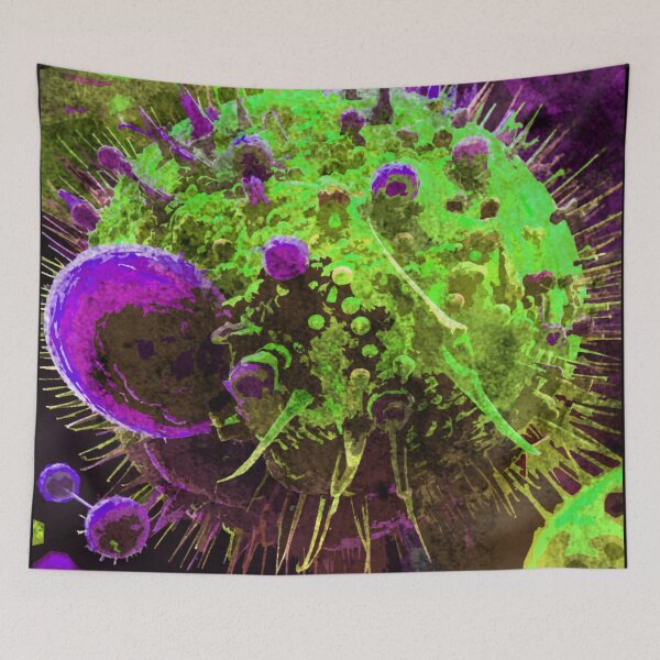 Item preview, Abstract microbe designed and sold by kinpirks.