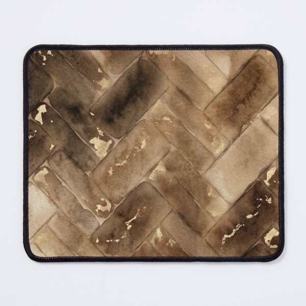Item preview, Bronze & Gold Herringbone – Watercolor Chevron designed and sold by FawnFeatherCo.
