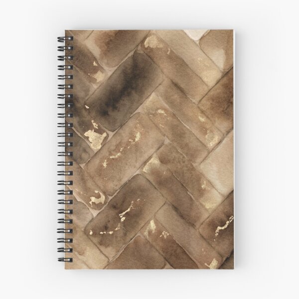 Item preview, Bronze & Gold Herringbone – Watercolor Chevron designed and sold by FawnFeatherCo.