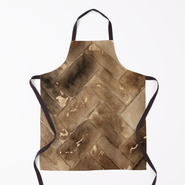 Item preview, Bronze & Gold Herringbone – Watercolor Chevron designed and sold by FawnFeatherCo.