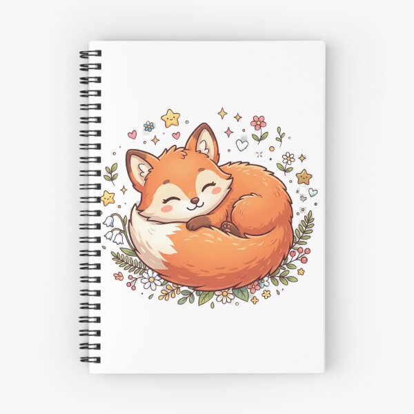 Item preview, Cute Sleeping Baby Fox designed and sold by Tinydoodlenest .