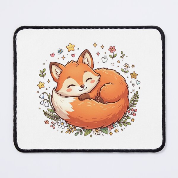 Item preview, Cute Sleeping Baby Fox designed and sold by Tinydoodlenest .