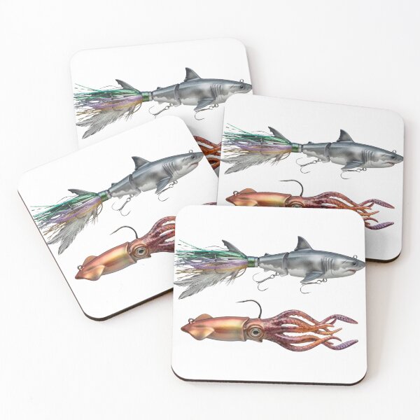 Item preview, Shark & Copper Squid Fishing Lures designed and sold by Eepgun.