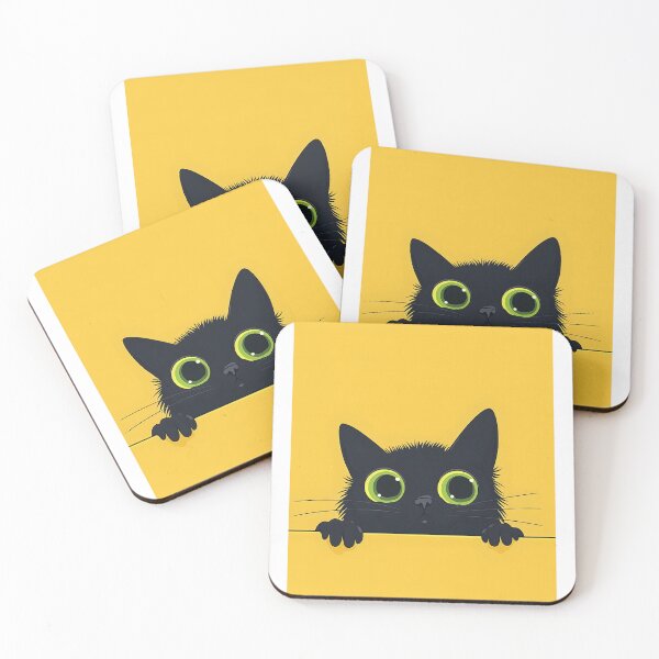 Item preview, yellow black cat 2 designed and sold by TheFrenchguy27.
