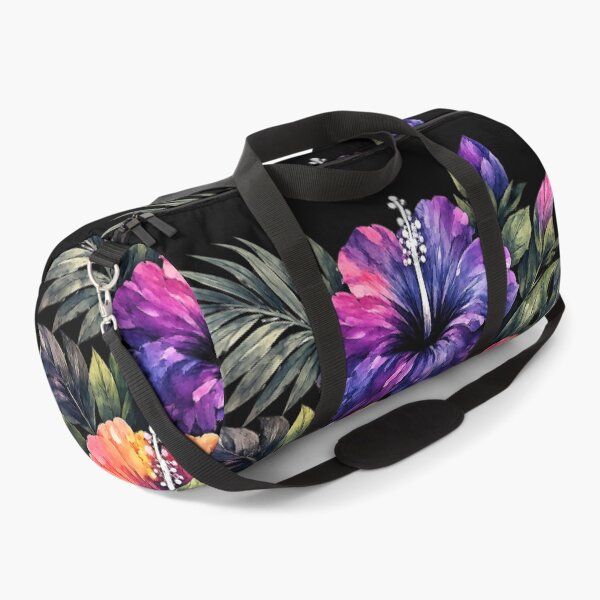Item preview, Vibrant Tropical Hibiscus Watercolor Bouquet with Monstera Leaves designed and sold by IamNolmo.