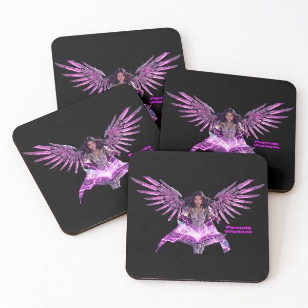 Item preview, Cyberpunk Warlock Neon Purple Sci-Fi Sorceress designed and sold by EvolutionMerch.