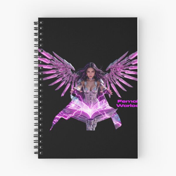 Item preview, Cyberpunk Warlock Neon Purple Sci-Fi Sorceress designed and sold by EvolutionMerch.