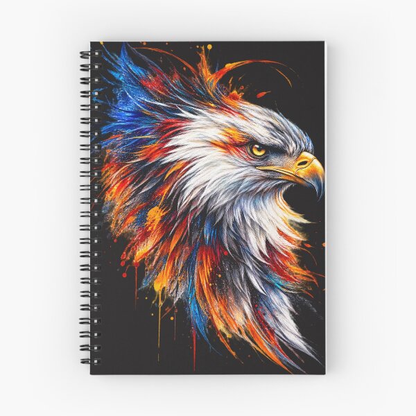Item preview, Color Splash Eagle – Vibrant Wildlife Bird of Prey Art designed and sold by wildflux.