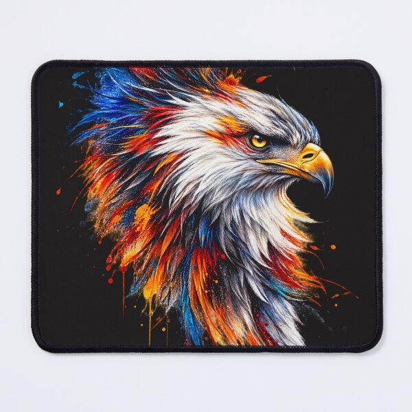 Item preview, Color Splash Eagle – Vibrant Wildlife Bird of Prey Art designed and sold by wildflux.