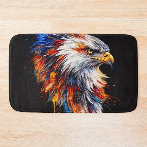 Item preview, Color Splash Eagle – Vibrant Wildlife Bird of Prey Art designed and sold by wildflux.
