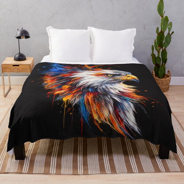 Item preview, Color Splash Eagle – Vibrant Wildlife Bird of Prey Art designed and sold by wildflux.