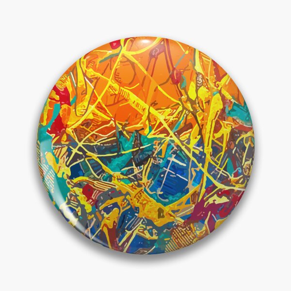 Item preview, Orange Blue Splash designed and sold by Reinvented Decors.