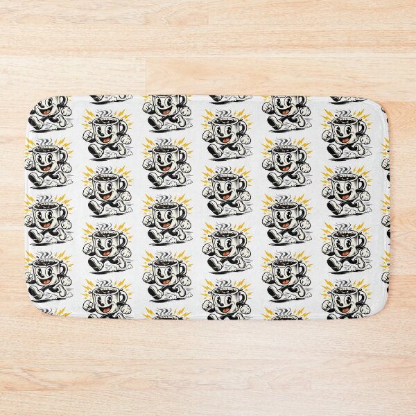 Item preview, Vintage Cartoon Coffee Mug Happy Caffeine Art designed and sold by Ink-verse-.